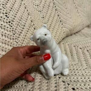 Lladro White Polar Bear Figurine